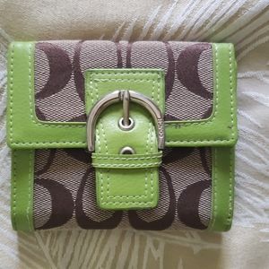 Coach trifold wallet